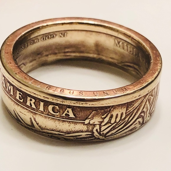 Handmade states quarter coin rings unisex. - Picture 4 of 8